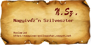 Nagyiván Szilveszter névjegykártya